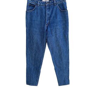 Gap Vintage Work Force High-Waisted Blue Heavyweight Tapered Leg Denim Jeans 13/